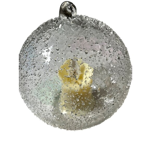 Textured Ball with Flameless Candle - Picture 1 of 11